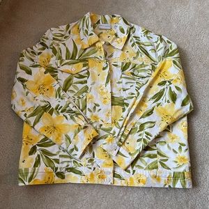 Alford Dunner - Yellow Floral Jacket - Size: 14